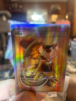 Pokémon TCG Trainer card, Ultra Rare Full Art Nita from the Team Up expansion