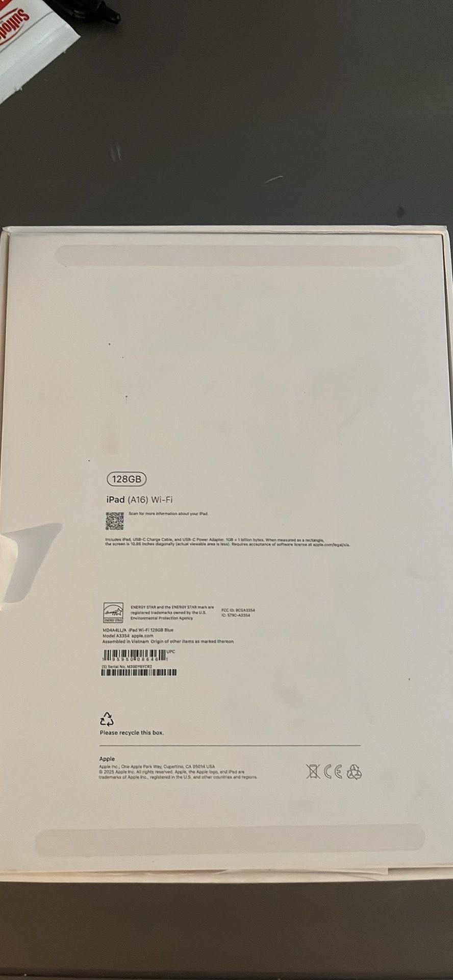 iPad (A16) Wi-Fi 128gb Blue