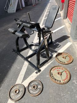 $999  Free Weights Setx4 + Hammer Strength Plate Loaded Seated Leg Curl . Miami. Delivery fee.

Professional-grade Hammer Strength seated leg curl mac