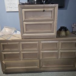 Dresser W/ Mirror And Nightstand