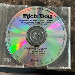 Rare Rich Boy Throw Some D’s (Remix) W/Nelly, Andre 3000, Lil Jon