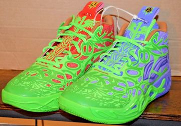 Men’s Teenage Mutant Ninja Turtles x Puma MB.04 Donatello & Raphael LaMelo Ball Size 8.5 New