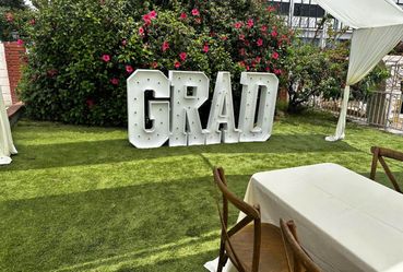 Grad marquee Wooden Letters 