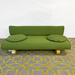 ( Delivery Available ) Vintage IKEA Allerum Green Day Bed Sofa