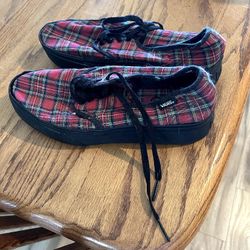 Plaid Vans...size 9 To 10