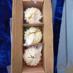 Candles, Red, Blue, Green 