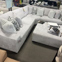 Oversized Sectional! $3,499! With Ottoman! Easy Financing! 