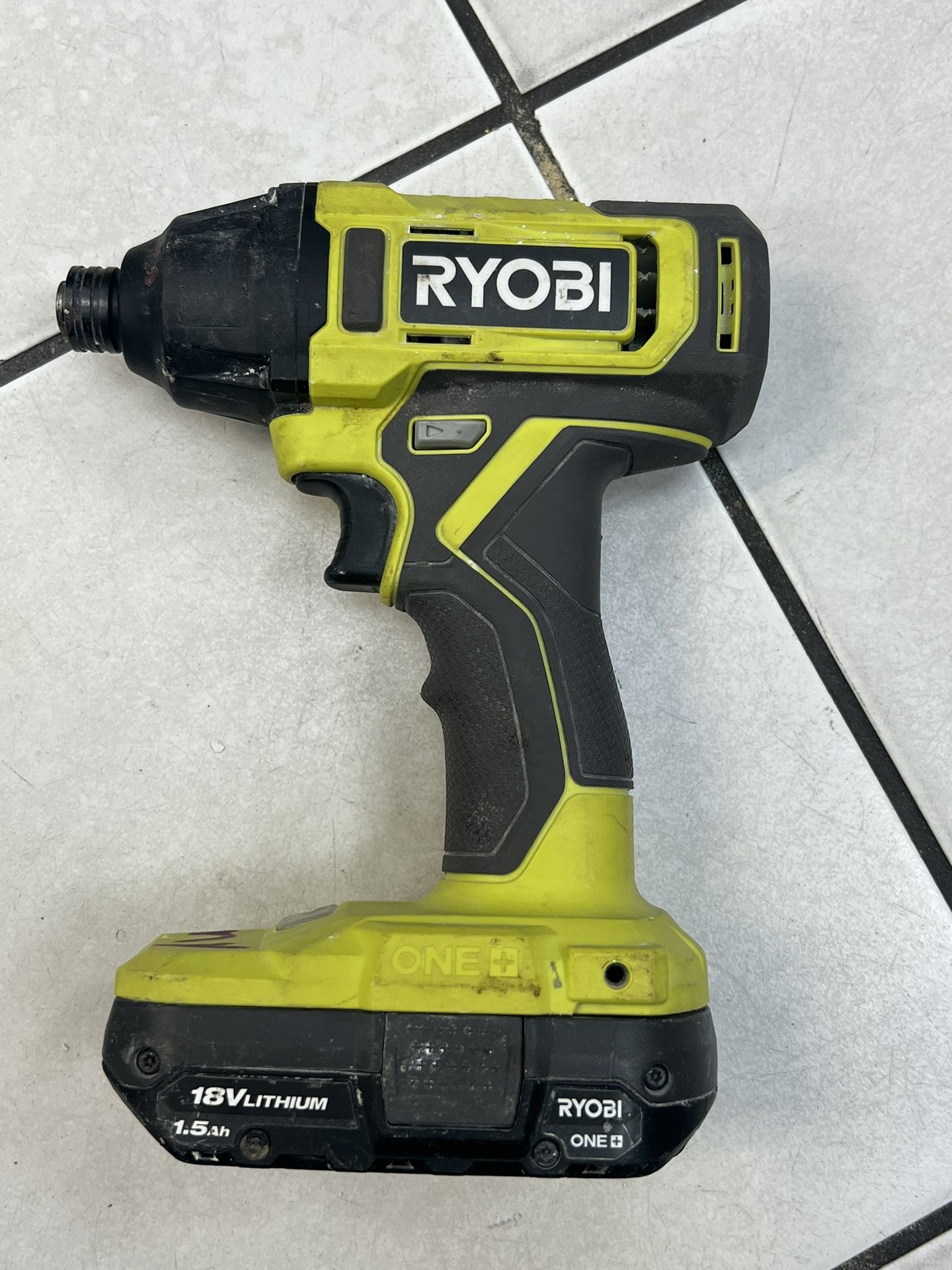 RYOBI ONE+ 18V Cordless 1/4 in. Impact Driver drill with battery