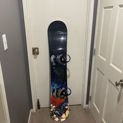Snowboard with Bindings - size 150cm