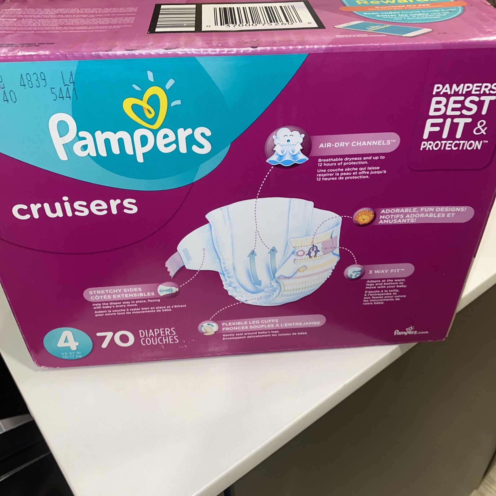 Pampers cruiser, size 4