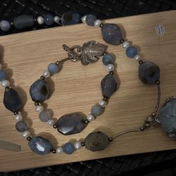 Bohemian Necklace And Bracelet 