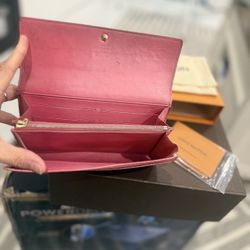 Louis Vuitton Cerise Monogram Vernis Sarah NM3 Wallet