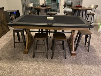 American Heritage Poker Table & 6 stools