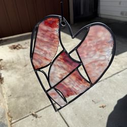 Stained glass heart - handmade