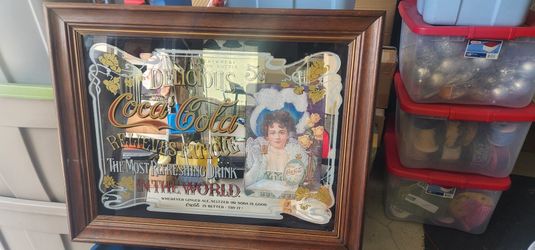 Vintage Framed Coca Cola Art