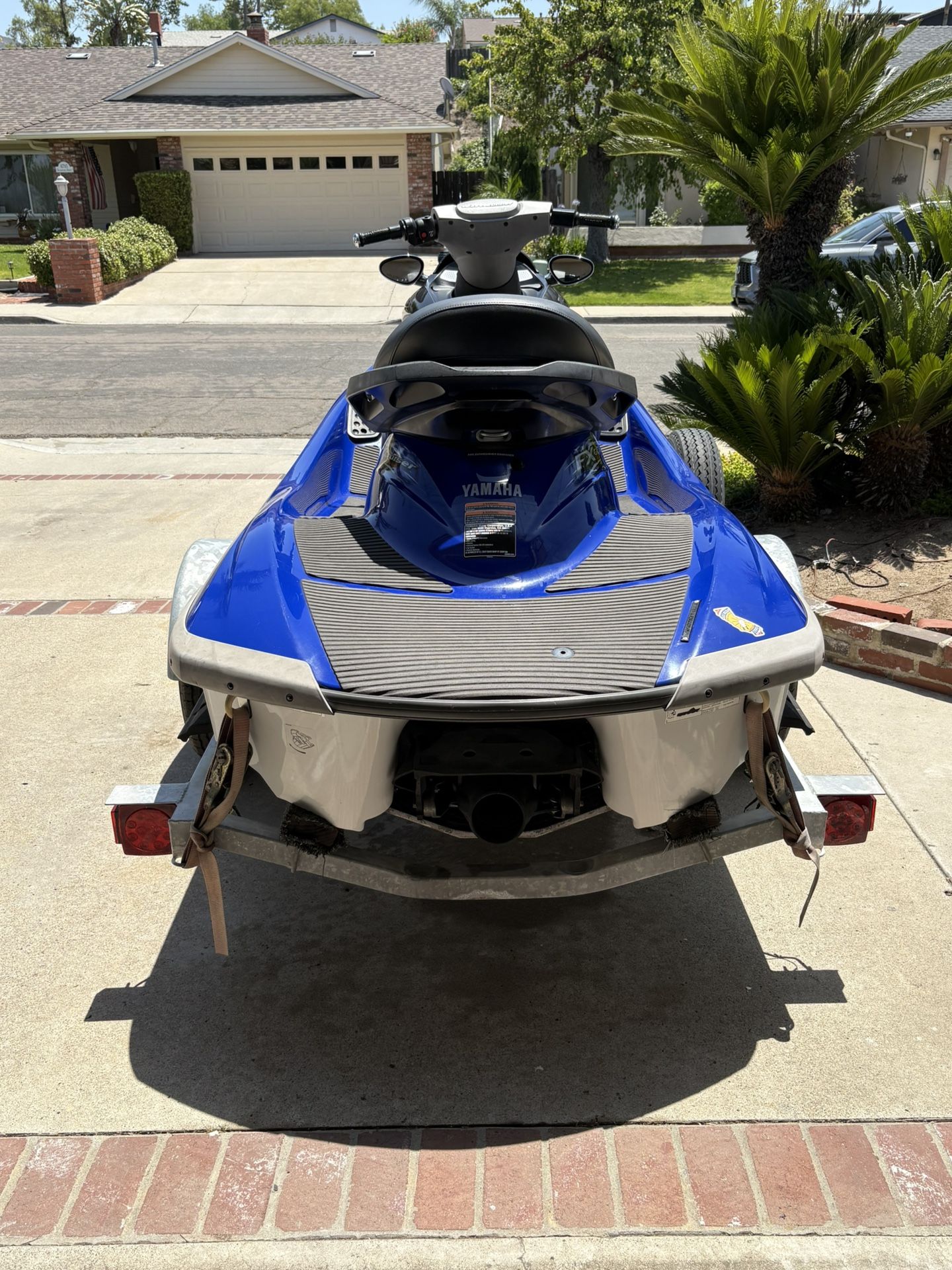 2005 Yamaha FX 1100 HO FE galvanized trailer with spare tire