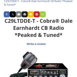Brand New Dale Earnhardt Sr. Edition Cobra Cb Radio