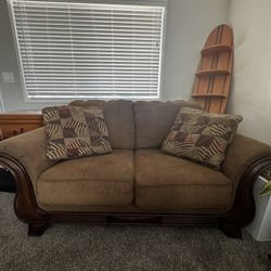 Brown Loveseat Couch