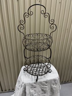 Large 2 Tier Basket For Kitchen Or Bath