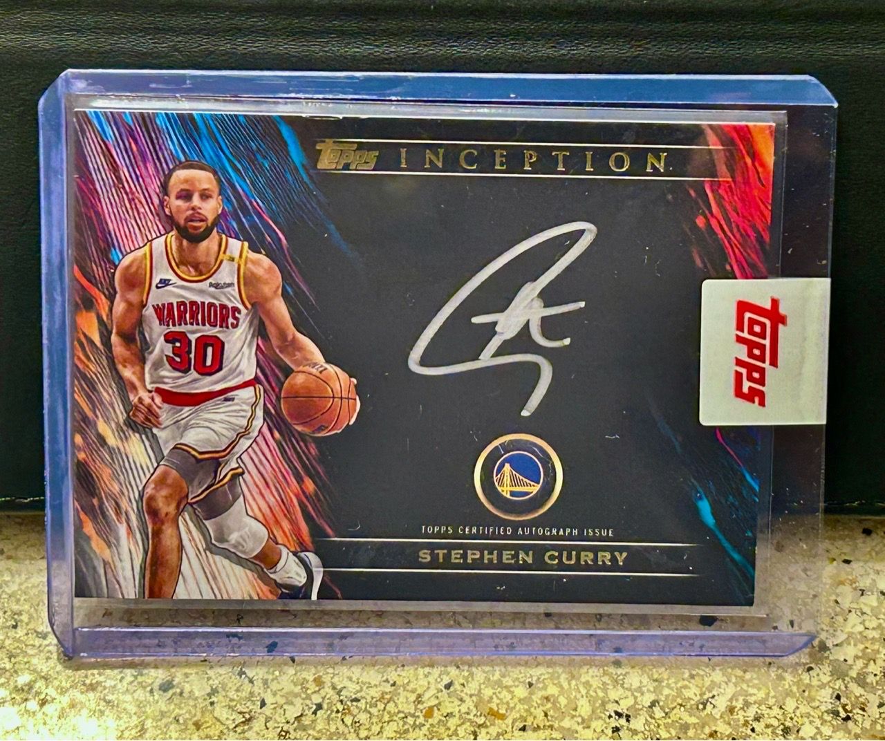 Inception Hand Gun 2025-26 Topps Inception Stephen Curry Silver Signings On Card Autograph ...