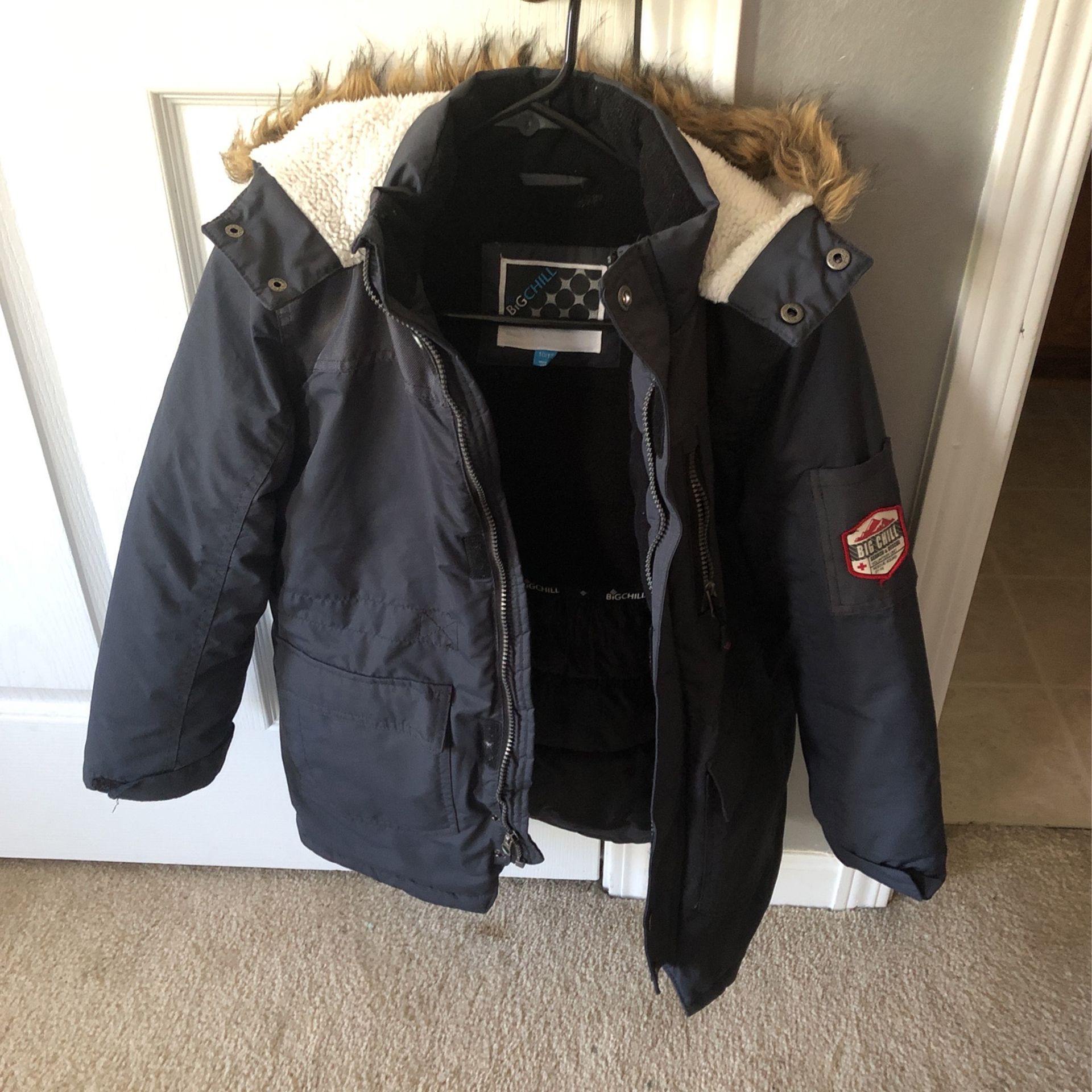 Big Boys’ Navy Coat Size 10/12