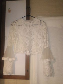 White lace top