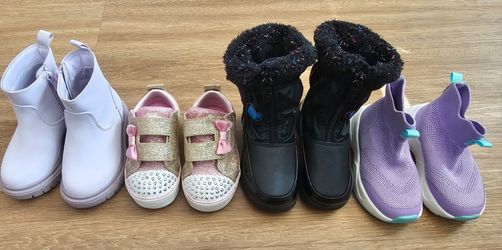 Toddler Girl Shoe Lot - 4 Pairs (Sizes 6 & 7) - $15 Total