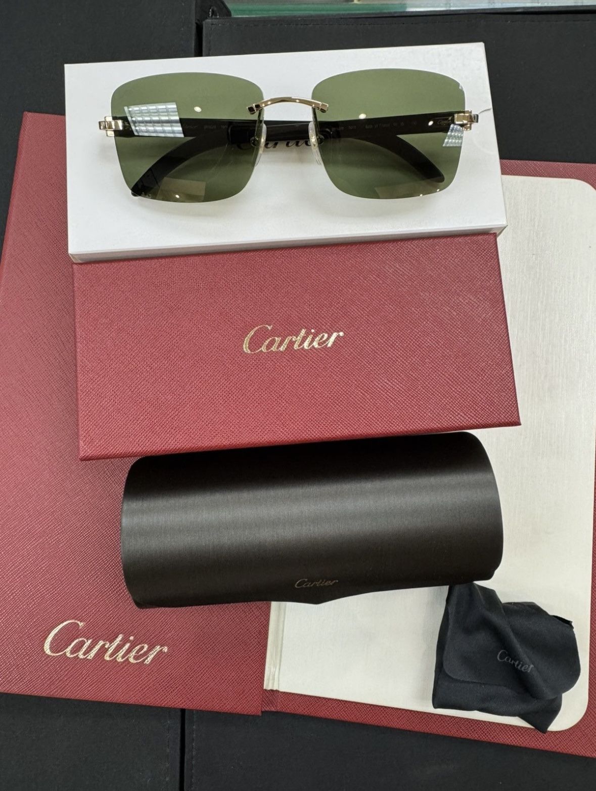 New Cartier Buffalo Horn Sunglasses