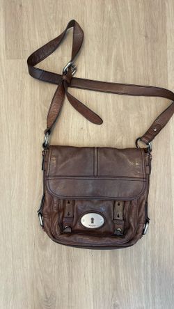 Fossil Leather Brown Crossbody