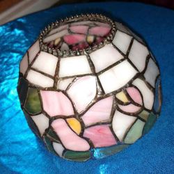 Vintage Miniature Stained Glass Lamp Shade