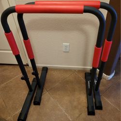 HEAVY DUTY DIP  STATION PARALLEL  BARS HOME WORKOUT GYM FITNESS TRAINING 