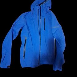 Adidas Terrex Blue Hooded Rain Jacket