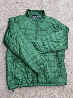 COLUMBIA / OMNI-HEAT Warm Insulated Snow Coat Jacket w/ Synthetic QUICK-DRY DOWN / Mens X-Large (XL) / Like New w/o Tags!! / Green