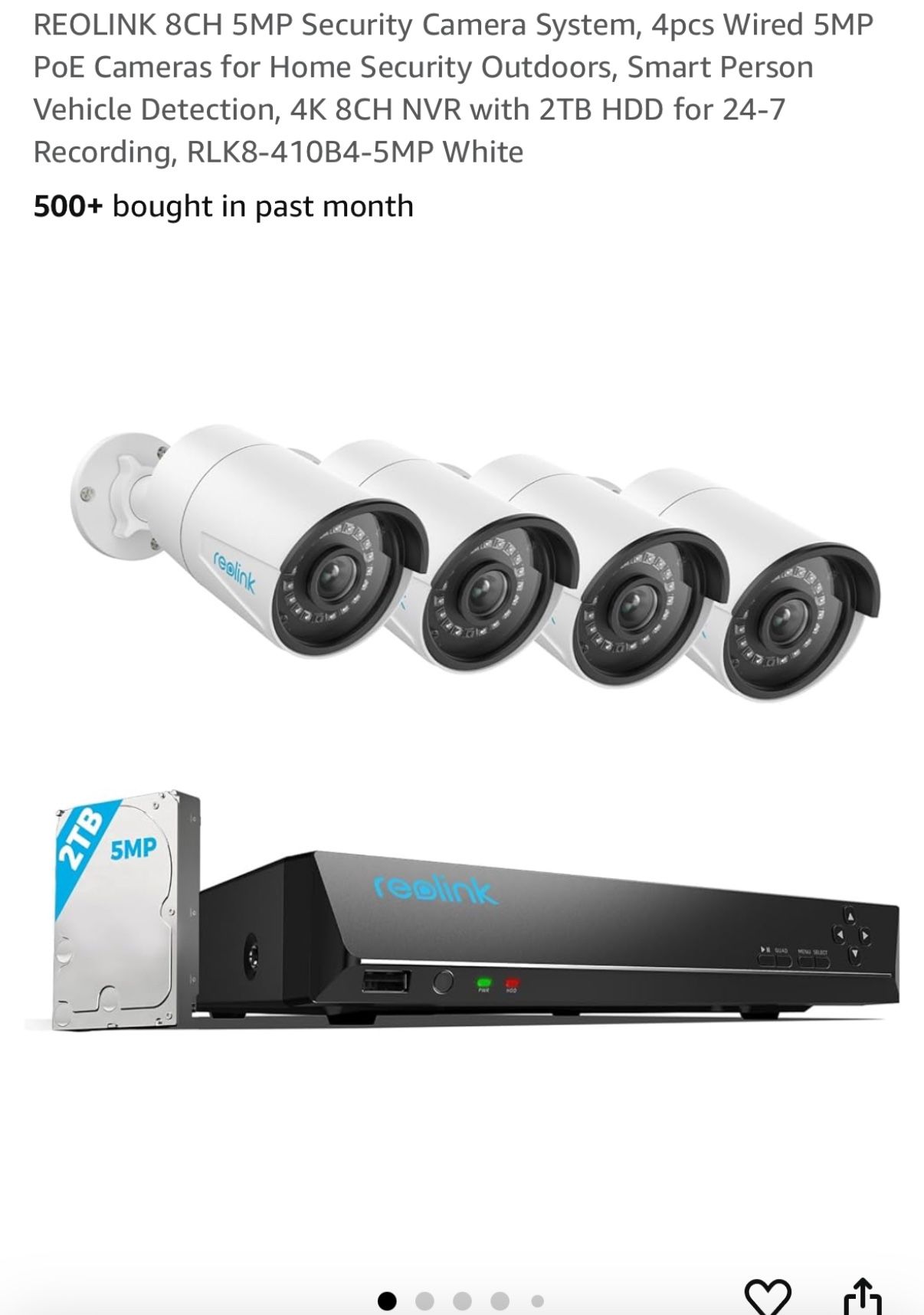 Reolink 8CH 5MP Security Camera System 