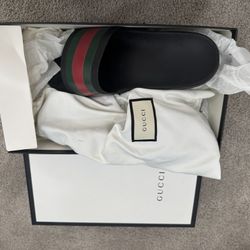Brand New Gucci Flip Flops Black Size 13