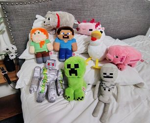 10 Plush, Mine Craft Characters