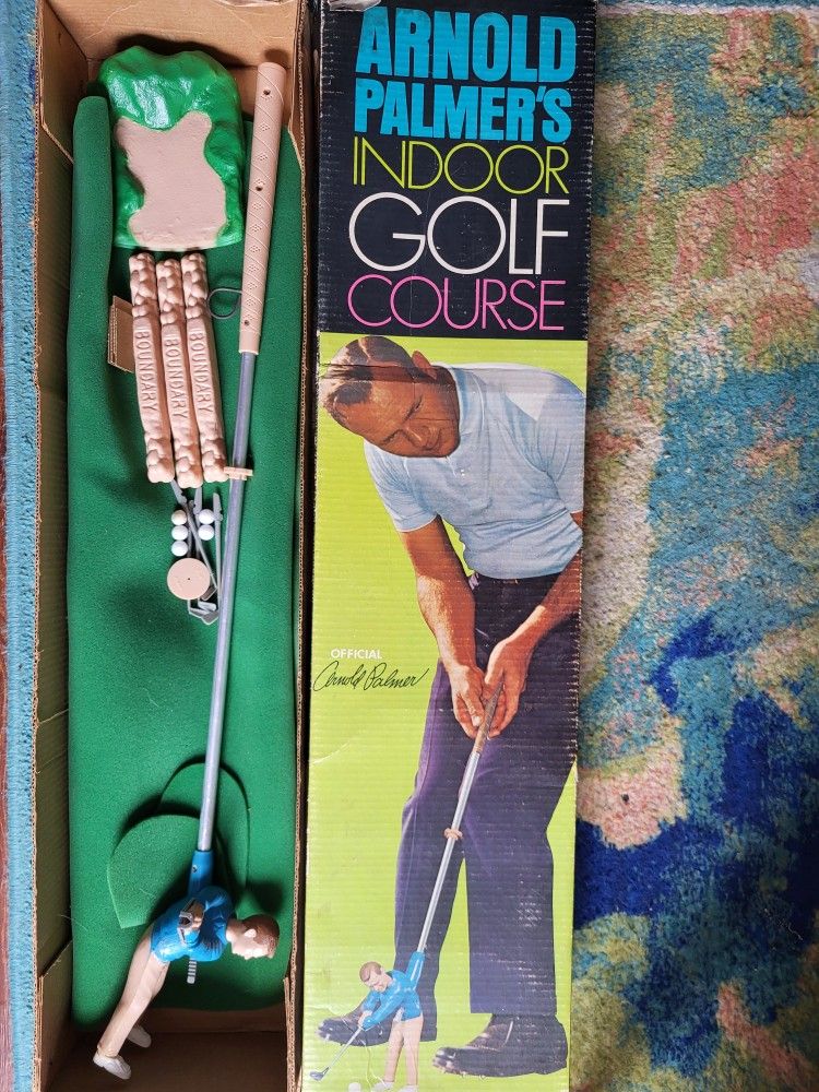 Play Golf in the comfort of your own home with the 1968 Arnold Palmer Classic Indoor Golf Course!