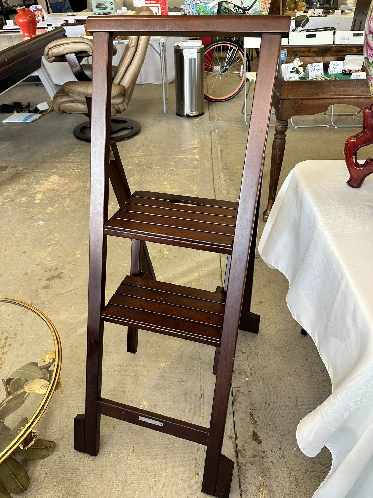 Wooden Folding Step Stool