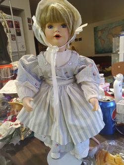 1996 Blonde Porcelain Doll