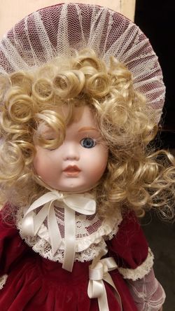 Vintage Porcelain doll 18"