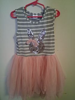 Girls Bunny Sequin Tutu Dress size 2xl