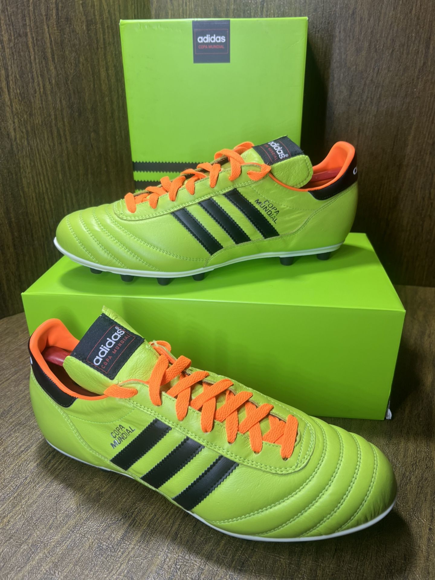 ADIDAS COPA MUNDIAL SAMBA FG Firm Ground Artificial Grass SOCCER Futbol Cleats Boots Shoes Mens 12 Brand New w Box Lime Orange Black for Sale in Kent WA OfferUp