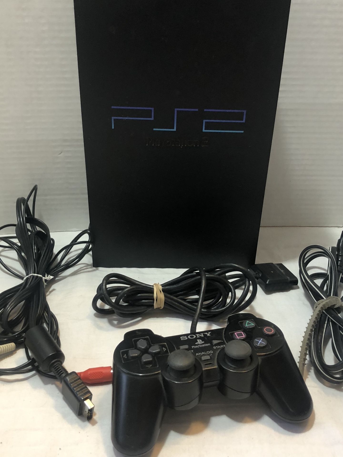 Playstation 2, PS2, w/one Controller, Memory Card & AV/power Cords