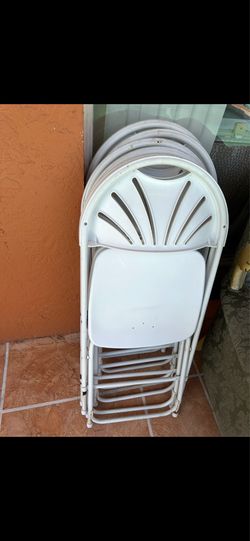 6 folding chairs