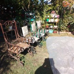 Wrought Iron Chairs (HEAVY DUTY)  As Is ...$ 30 Each