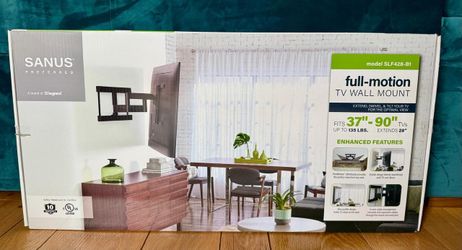 SANUS Full-Motion TV Wall Mount 37”-90” – Brand New