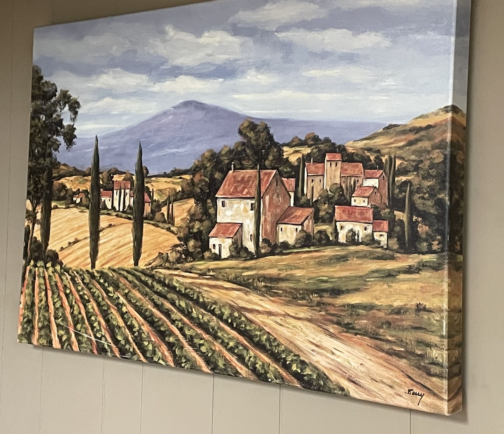 RARE Berry On Canvas Painting Art