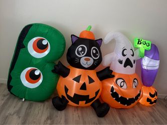 Meland 8FT Halloween Blow Up Yard Decorations with Built-In LED Lights, Halloween Yard Inflatables