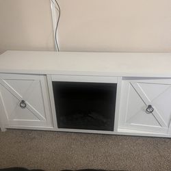 Fire place tv stand