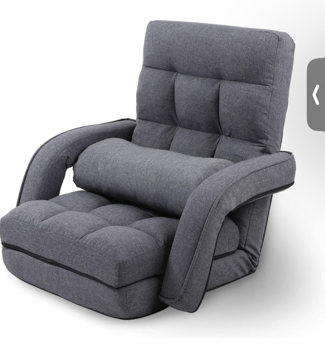 Brand New In The Box- Adjustable Floor Chair for Adults with Back Suppor,5-Position Folding Lazy Sofa with Pillow, Gaming & Meditation Chair with Brea
